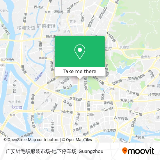 广安针毛织服装市场-地下停车场 map