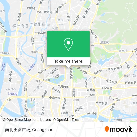 南北美食广场 map