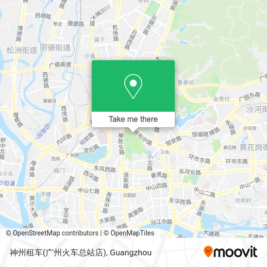 神州租车(广州火车总站店) map