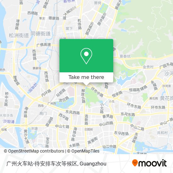 广州火车站-待安排车次等候区 map
