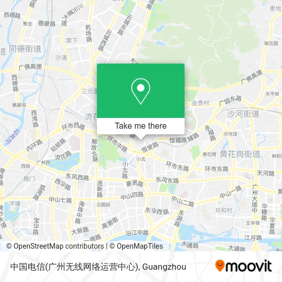 中国电信(广州无线网络运营中心) map