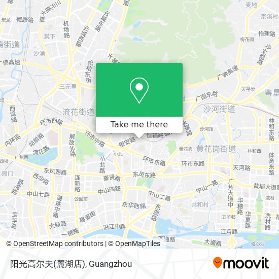 阳光高尔夫(麓湖店) map