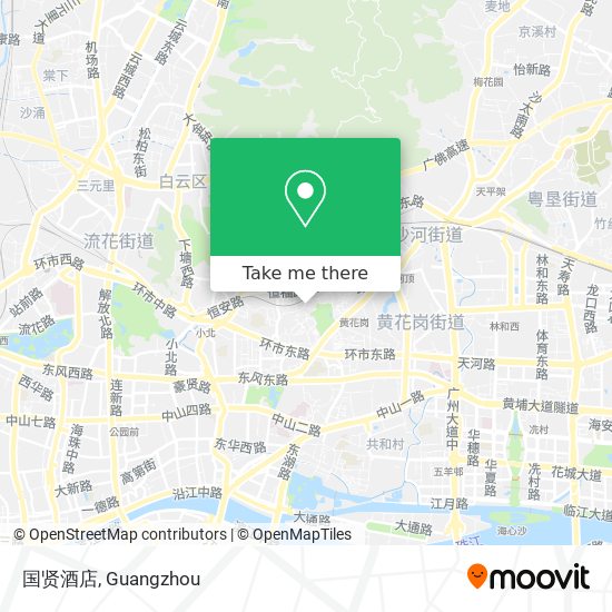 国贤酒店 map