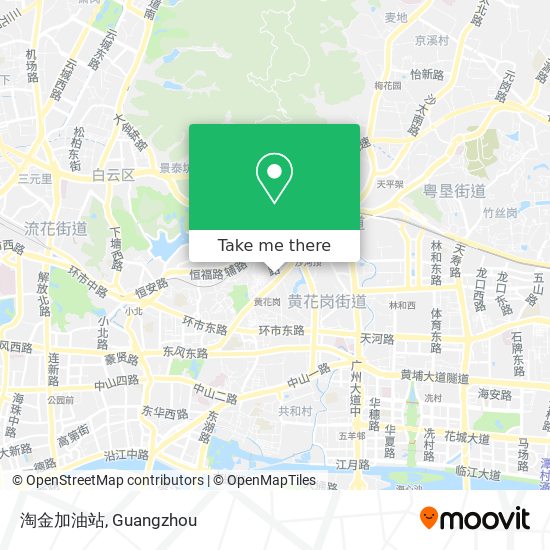 淘金加油站 map