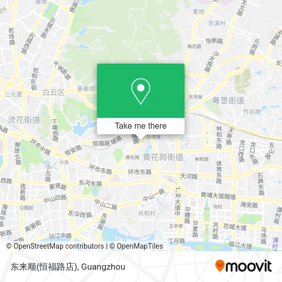 东来顺(恒福路店) map