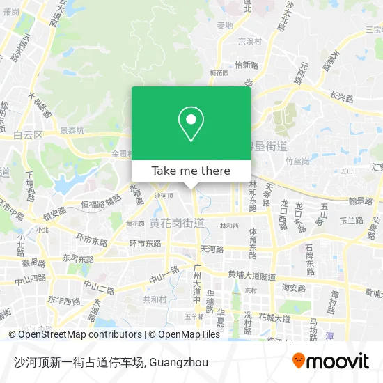 沙河顶新一街占道停车场 map