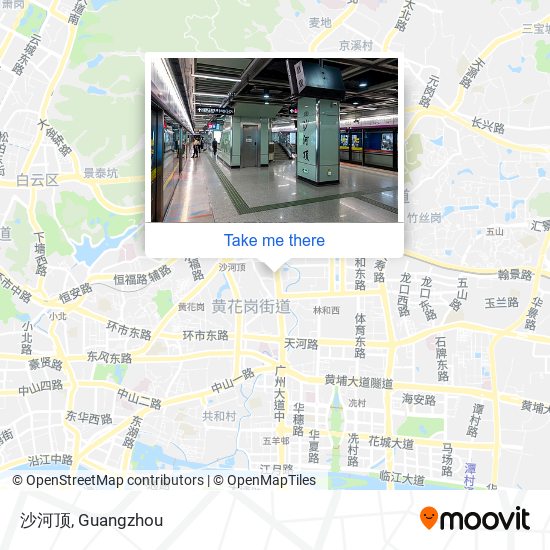沙河顶 map
