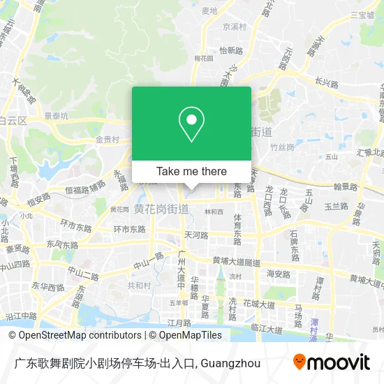 广东歌舞剧院小剧场停车场-出入口 map