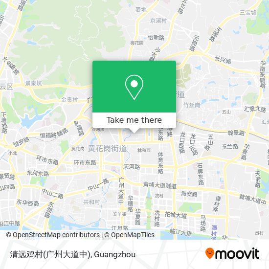 清远鸡村(广州大道中) map