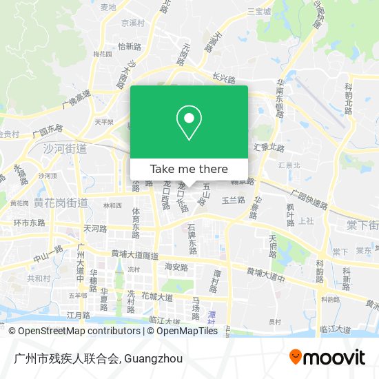 广州市残疾人联合会 map