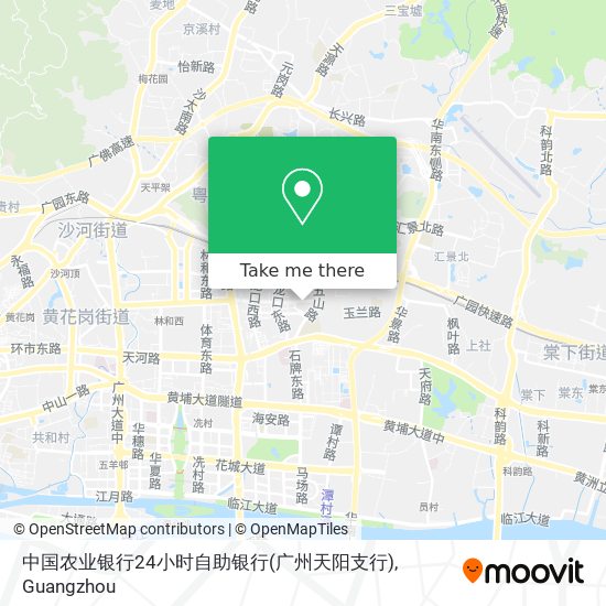 中国农业银行24小时自助银行(广州天阳支行) map