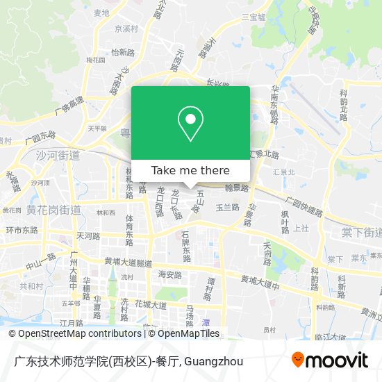广东技术师范学院(西校区)-餐厅 map