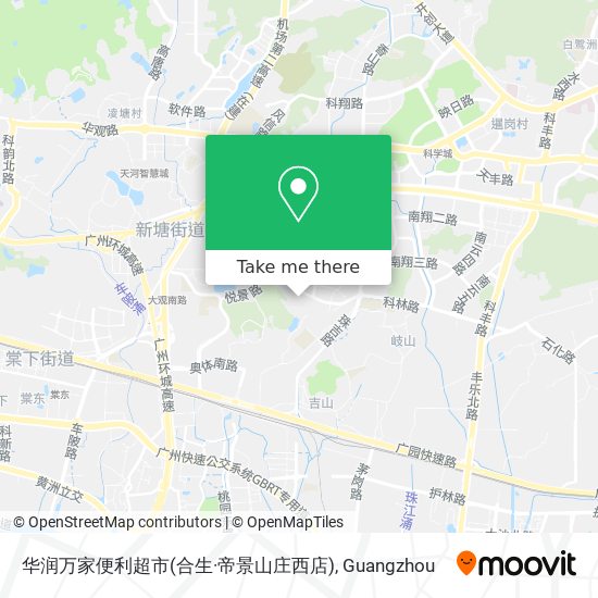 华润万家便利超市(合生·帝景山庄西店) map