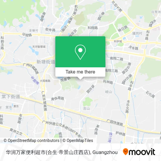 华润万家便利超市(合生·帝景山庄西店) map