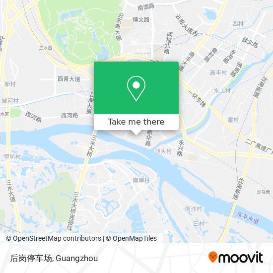 后岗停车场 map