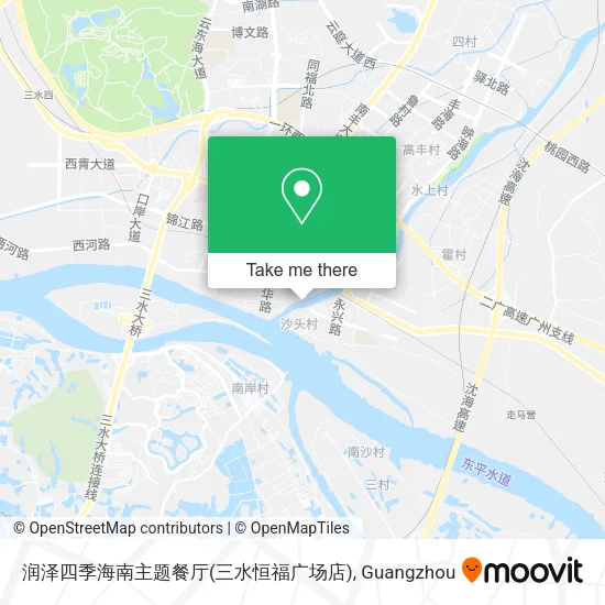 润泽四季海南主题餐厅(三水恒福广场店) map