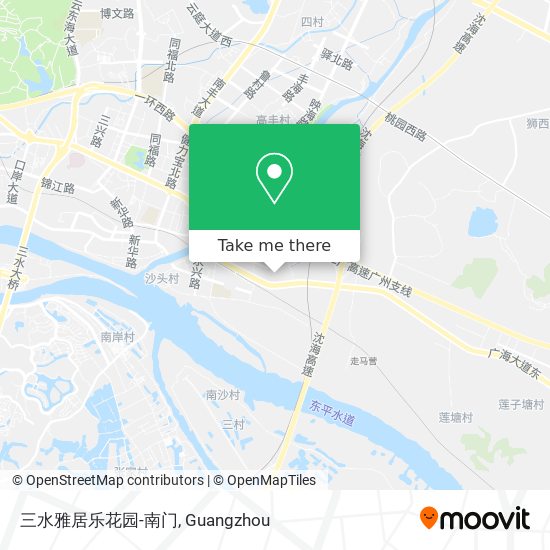 三水雅居乐花园-南门 map
