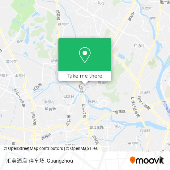 汇美酒店-停车场 map