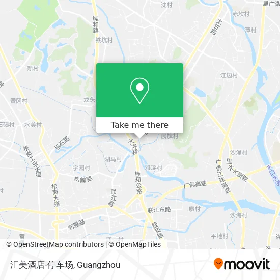 汇美酒店-停车场 map