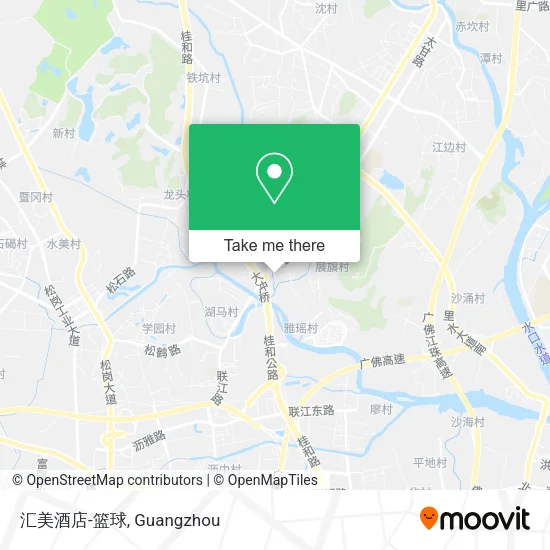 汇美酒店-篮球 map