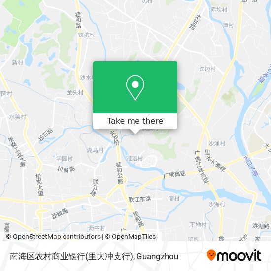南海区农村商业银行(里大冲支行) map