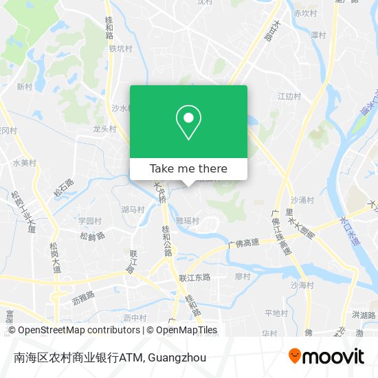 南海区农村商业银行ATM map