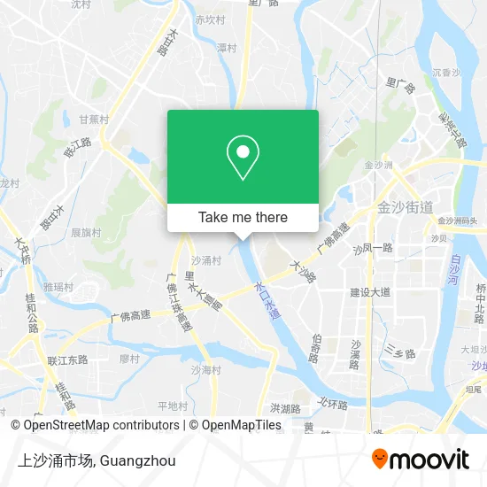 上沙涌市场 map