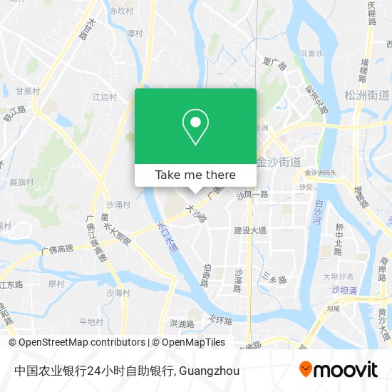 中国农业银行24小时自助银行 map