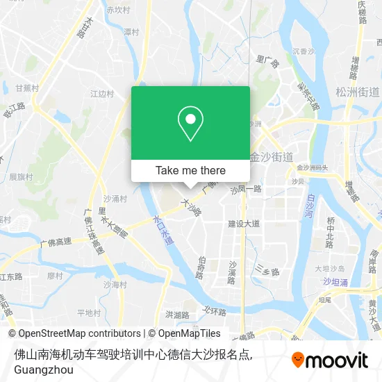 佛山南海机动车驾驶培训中心德信大沙报名点 map