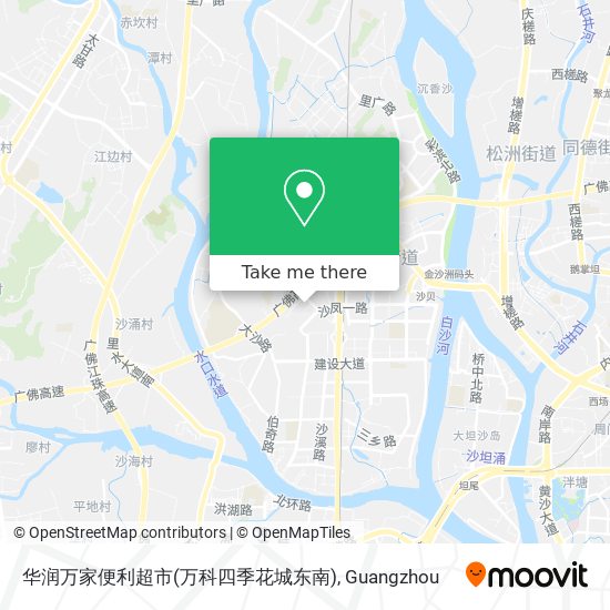 华润万家便利超市(万科四季花城东南) map