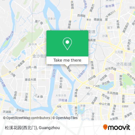 松溪花园(西北门) map