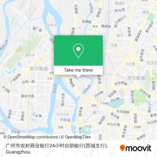 广州市农村商业银行24小时自助银行(西城支行) map