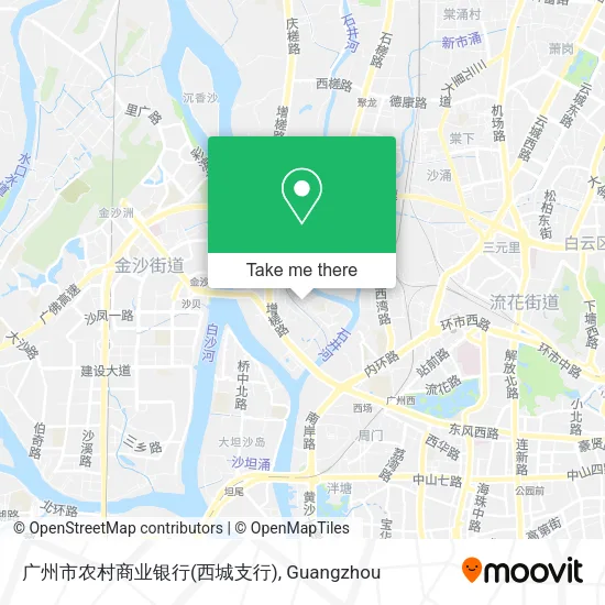 广州市农村商业银行(西城支行) map