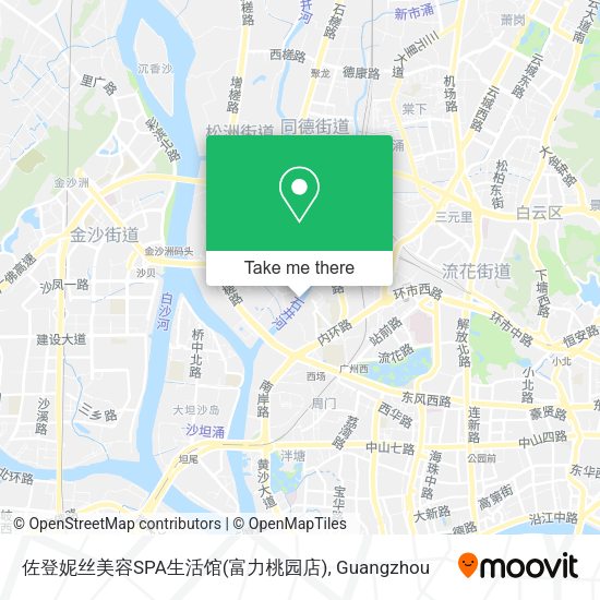 佐登妮丝美容SPA生活馆(富力桃园店) map