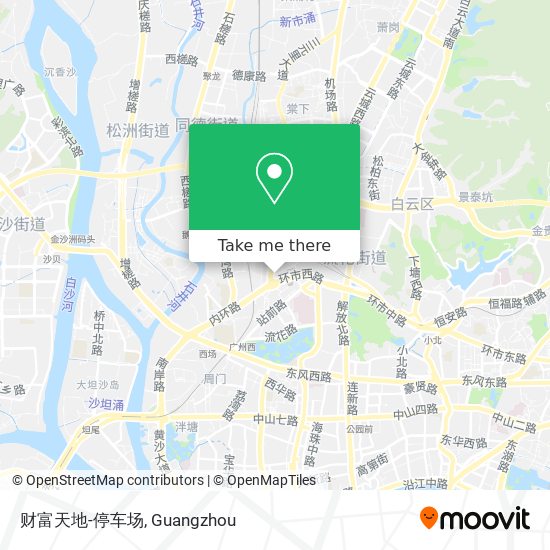 财富天地-停车场 map