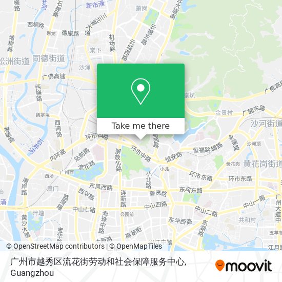 广州市越秀区流花街劳动和社会保障服务中心 map