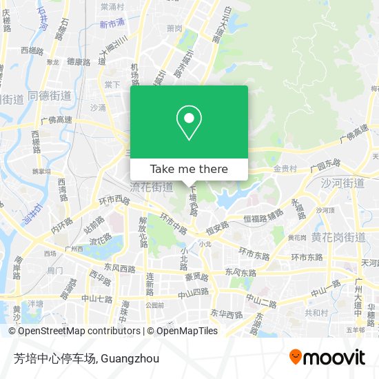 芳培中心停车场 map
