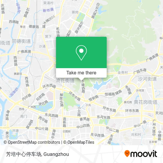 芳培中心停车场 map