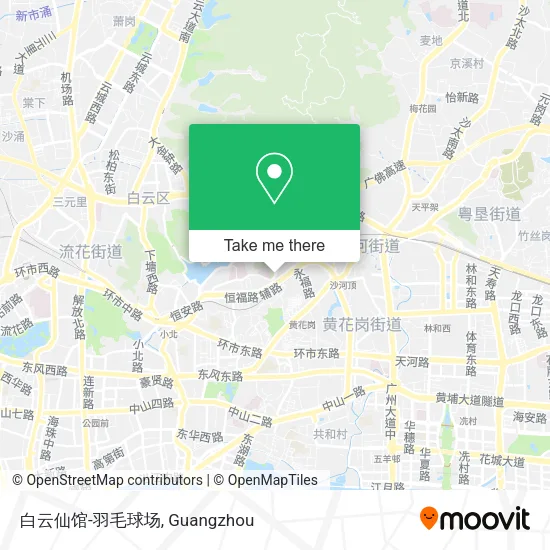 白云仙馆-羽毛球场 map