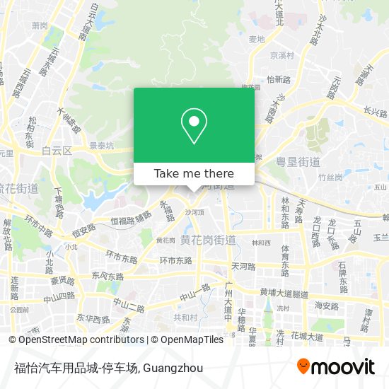 福怡汽车用品城-停车场 map