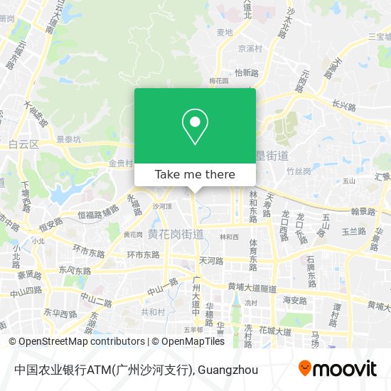 中国农业银行ATM(广州沙河支行) map