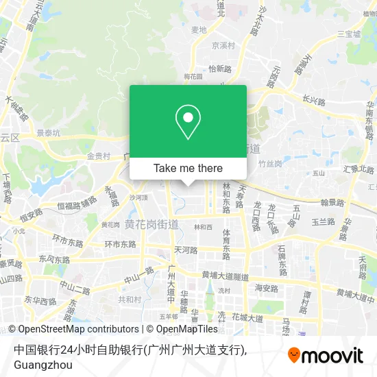 中国银行24小时自助银行(广州广州大道支行) map
