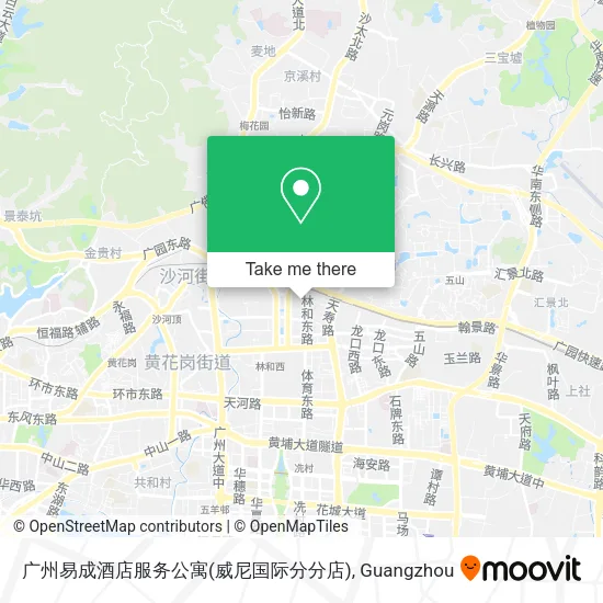 广州易成酒店服务公寓(威尼国际分分店) map
