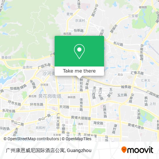广州康恩威尼国际酒店公寓 map