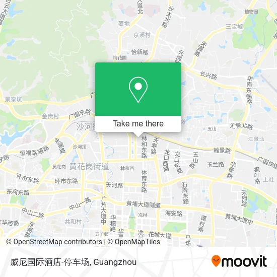 威尼国际酒店-停车场 map