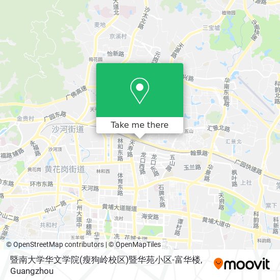 暨南大学华文学院(瘦狗岭校区)暨华苑小区-富华楼 map