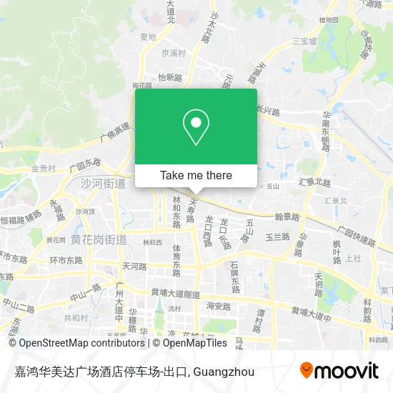 嘉鸿华美达广场酒店停车场-出口 map