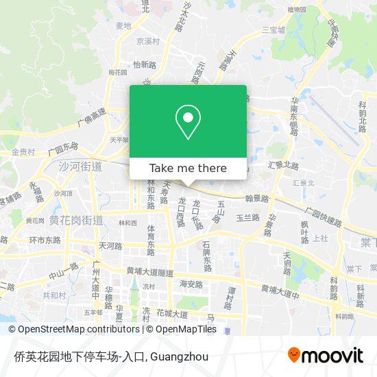 侨英花园地下停车场-入口 map