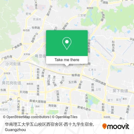 华南理工大学五山校区西宿舍区-西十九学生宿舍 map
