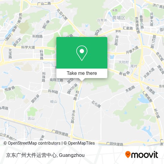 京东广州大件运营中心 map